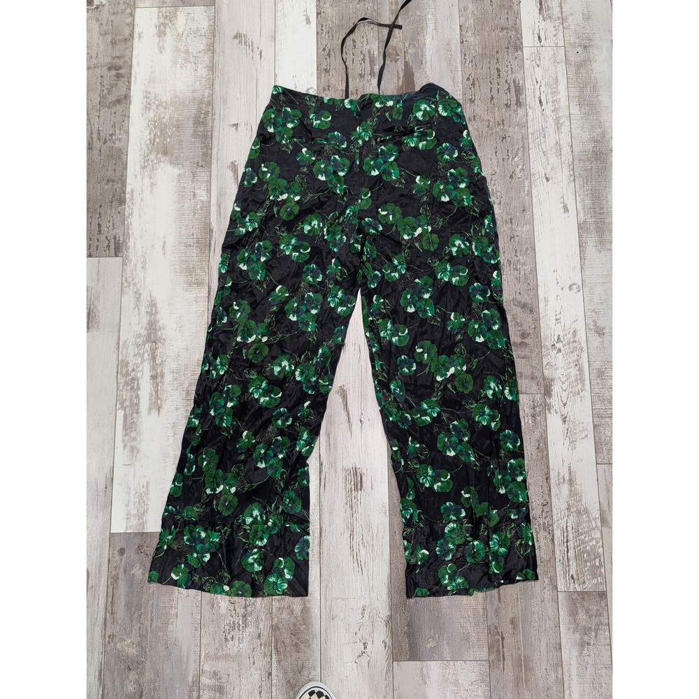 Elevenses Anthropologie wide leg pants‎ viscose floral size 12 - Picture 5 of 6